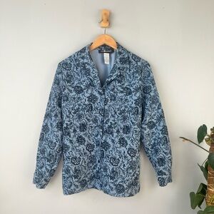 Sag Harbor Blue Floral Blazer